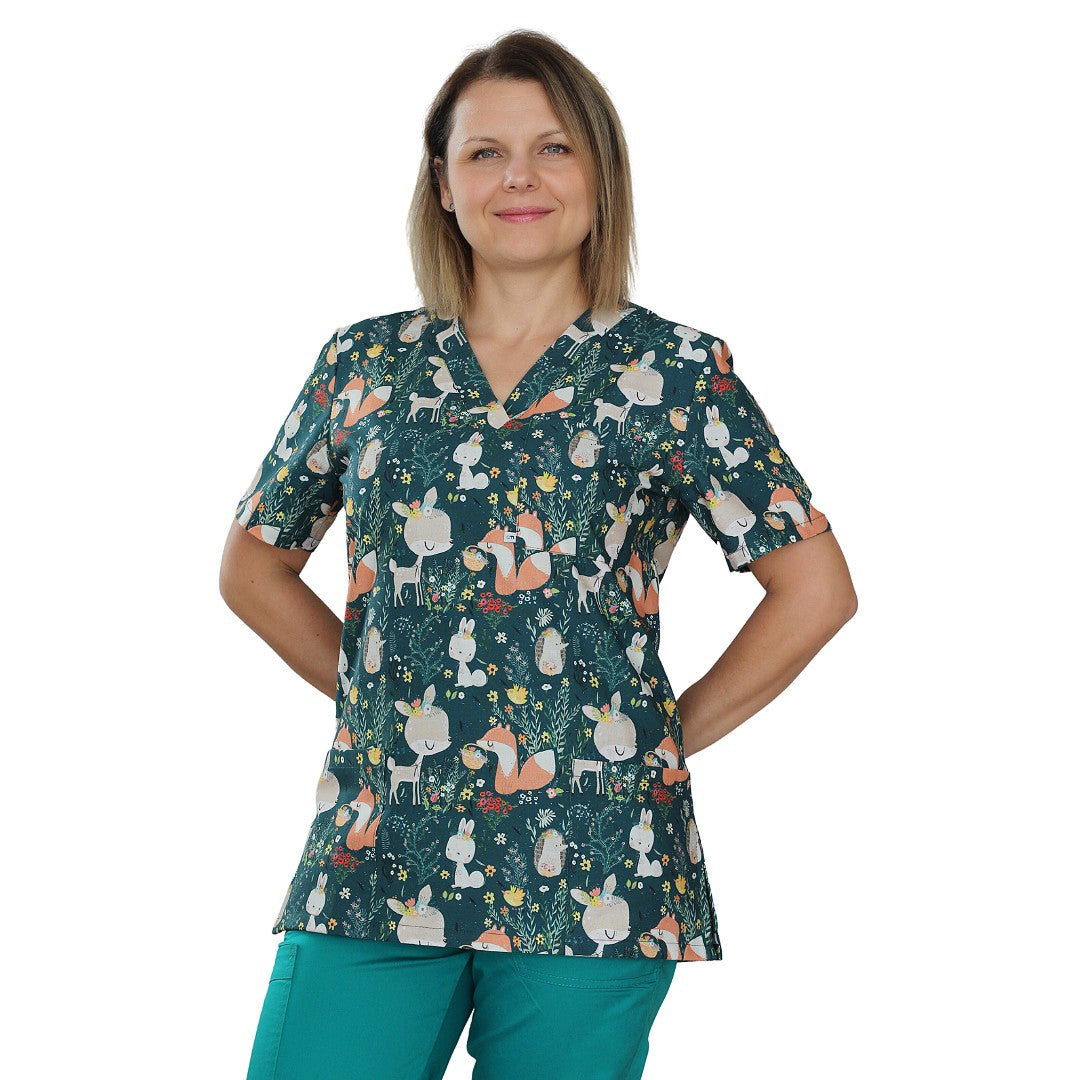 Bunte und ausgefallene Kasacks mit Motiven! Medizinische Bekleidung