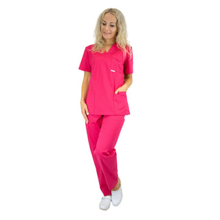 Medizinisches Damen Set. Set besteht aus Schlupfkasack und Schlupfhose.