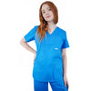Bequemer und praktischer Damen Schlupfkasack Thalia aus einem elastischen und angenehmen Stoff PRIMA STRETCH. Farbe Blau