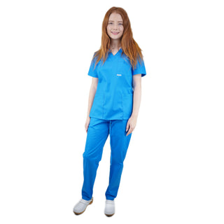 Medizinisches Damen Set. Set besteht aus Schlupfkasack und  Schlupfhose.