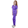 Medizinische Uniform Thalia aus einem elastischen Stoff Prima Stretch. Schlupfkasack und Schlupfhose. Farbe Violett