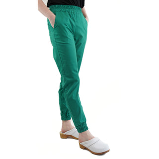 Moderne Stretchhose für moderne Medizinerinnen und Pflegerinnen.