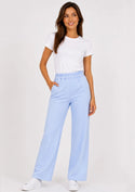 PRO STRETCH Damen Pflegehose Beauty Wide in Saphirblau – Wide-Leg-Schnitt