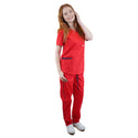 Damen Stretch Uniform, Stretch Kasack + Stretch Hose, Farbe Rot