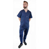 Medizinische Herren Uniform Thalia aus einem elastischen Stoff Prima Stretch. Schlupfkasack und Schlupfhose. Farbe Marineblau.