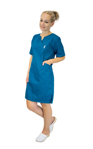 Medizinisches Kleid, Meerblau