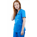 Bequemer und praktischer Damen Schlupfkasack aus einem elastischen und angenehmen Stoff PRIMA STRETCH. Farbe Royalblau.