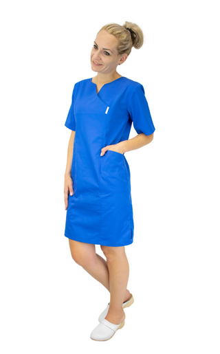 Medizinisches Kleid, Royalblau