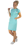 Krankenschwester Kleid für Medizin und Pflege - Farbe Aqua