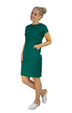 Medizinisches Kleid Classic Farbe Dunkelgrün für Arztpraxis