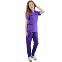 Damen Stretch Uniform, Stretch Kasack + Stretch Hose, Farbe Violett