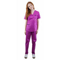 Damen Stretch Uniform, Stretch Kasack + Stretch Hose, Farbe Amaranth