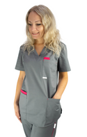 Bequemer Damen Kasack, Grau