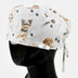 Bunte medizinische Kopfbedeckung aus Baumwolle mit bunten Motiven & mit praktischer Bindung hinten.